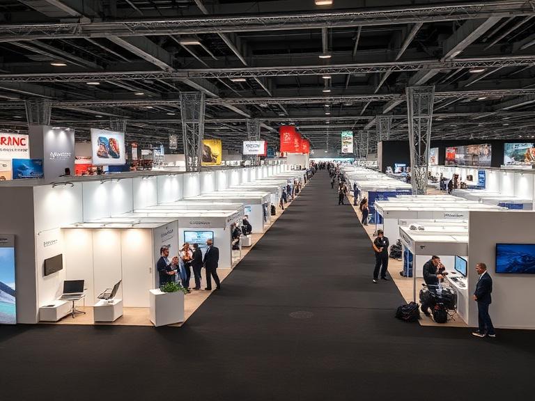 Row Inline Booth Layout Stall Design & Exhibition Booth Design Company India | Expo Stand ...
